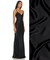 Black Stretch Charmeuse Satin Fabric by the Yard, 58" Wide Silky Lightweight Satin for Bridesmaid Dresses, Gowns, Lingerie